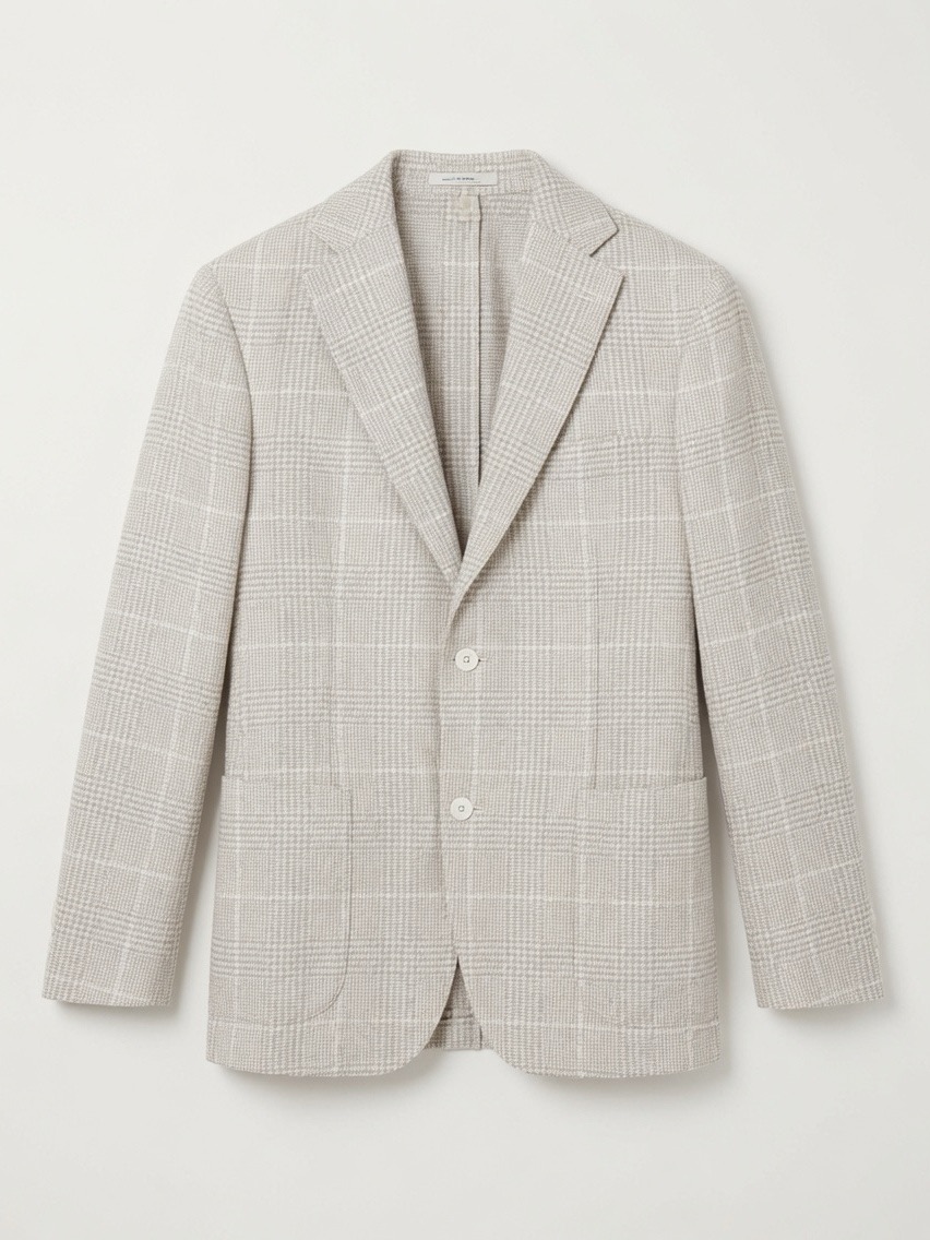 Daniel Cremieux Beige Windowpane Sport Coat